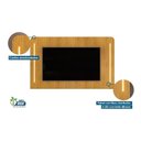 Ver imagem 2 de Home P- Tv até 75 Pol Atlas 100% Mdf C- Led 218x135cm Cedro - Dj Móveis