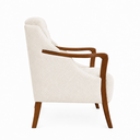 Ver imagem 6 de Poltrona Decorativa 75cm Zoe Bouclé Off White - Sallar Home