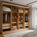 Ver imagem 2 de Guarda-Roupa Casal Osasco 8 Portas 4 Gavetas com Espelho Jequitibá/Granizo - Panorama Móveis
