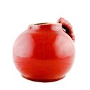 Ver imagem 1 de Jarro Decorativo Cerâmica Rústico Vermelho Terra Estonado 20cm Columbus Gold