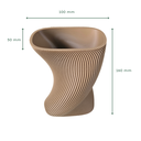 Ver imagem 2 de Vaso Decorativo Torneado Naidex Home - Marrom Antique