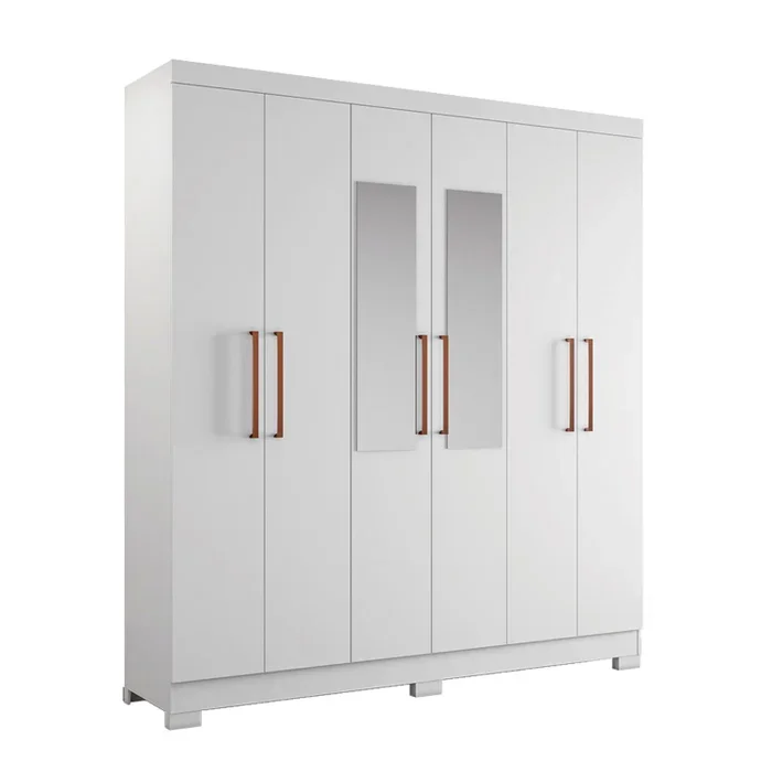 Ver imagem 1 de Guarda Roupa Nt5190 Ref 127 Bco New/bco New Branco New Notav