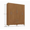 Ver imagem 2 de Guarda Roupa Roupeiro 6p. Abrir 2g Rodial Natal Cinamomo 50gr6223
