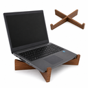 Ver imagem 1 de Suporte para Notebook Mdf Ergonômico Mesa Escritório Gamer - Marrom