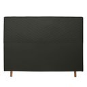 Ver imagem 2 de Cabeceira Cama Box Casal Viena 140 Cm Suede Cinza - MV Estofados Shop