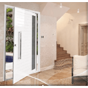 Ver imagem 4 de Porta Pivotante Alumínio Branco Lambril C/visor Lateral Px 100cm Maxx
