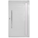 Ver imagem 1 de Porta Pivotante Alumínio Branco Lambril C/visor Lateral Px 100cm Maxx