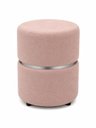 Ver imagem 3 de Kit de Puff com Cinta no Meio Prata Rosa Linho - Let Móveis