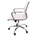 Ver imagem 3 de Cadeira Escritório Diretor Esteirinha Rodízio Relax Corino 3301 Branco