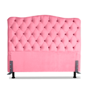 Ver imagem 2 de Cabeceira para Cama Box Solteiro 0,9 m Realeza:Suede Rosa Claro