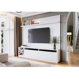 Rack com Painel para TV até 50 Polegadas 2 Portas Adega Vicenza - 1 Rack com Painel para TV até 50 Polegadas 2 Portas Adega Vicenza - 1