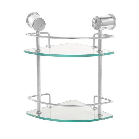 Porta Shampoo de Canto Florence Duplo 6mm Transparente