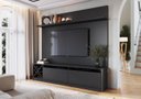 Ver imagem 6 de Estante para TV e Home Theater até 50 Polegadas 160CMX180CM 2 Portas Adega Vicenza Preto