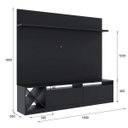 Ver imagem 3 de Estante para TV e Home Theater até 50 Polegadas 160CMX180CM 2 Portas Adega Vicenza Preto