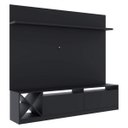 Ver imagem 4 de Estante para TV e Home Theater até 50 Polegadas 160CMX180CM 2 Portas Adega Vicenza Preto