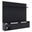 Ver imagem 4 de Estante para TV e Home Theater até 50 Polegadas 160CMX180CM 2 Portas Adega Vicenza Preto