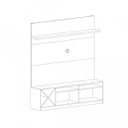 Ver imagem 5 de Estante para TV e Home Theater até 50 Polegadas 160CMX180CM 2 Portas Adega Vicenza Preto