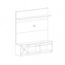 Ver imagem 5 de Estante para TV e Home Theater até 50 Polegadas 160CMX180CM 2 Portas Adega Vicenza Preto