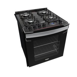 Fogão de Embutir 4 Bocas Preto com Mesa de Vidro e Timer Digital Dako Diplomata Grill Bivolt - 3