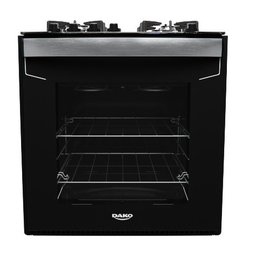 Fogão de Embutir 4 Bocas Preto com Mesa de Vidro e Timer Digital Dako Diplomata Grill Bivolt - 6