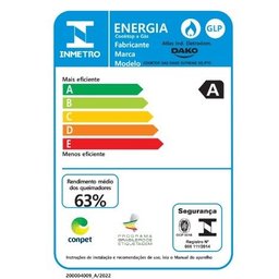 Fogão de Embutir 4 Bocas Preto com Mesa de Vidro e Timer Digital Dako Diplomata Grill Bivolt - 8