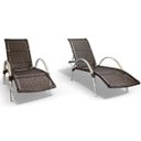 Ver imagem 1 de Kit 2 Espreguiçadeiras Reclináveis Itapema Móveis Brasil de Coração