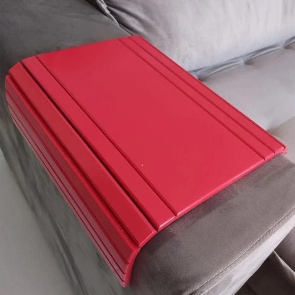 Mesa Braço Sofá GEHE Bambu - 42x34cm Dobrável | Bebidas Lanches TV