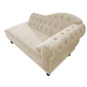 Ver imagem 4 de Divã Recamier Sofá Juliana 1,40M Lado Esquerdo Suede Bege Sala de Estar Recepção Quarto Escritório C