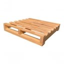 Ver imagem 1 de Pallets de Madeira Crú Kit 4 50x50 Novos para Armazenagem