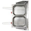 Ver imagem 4 de Kit Lanchonete Mesa de Manipulação 190x70cm + Fritadeira a Gás 2 Cuba + Chapa a Gás 60cm