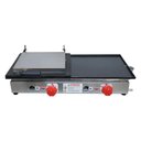 Ver imagem 5 de Kit Lanchonete Mesa de Manipulação 190x70cm + Fritadeira a Gás 2 Cuba + Chapa a Gás 60cm