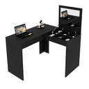 Ver imagem 3 de Penteadeira Escrivaninha com Espelho Pe2021 Preta - Tecno Mobili