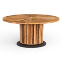 Ver imagem 1 de Mesa de Jantar Oval em Madeira 79x160x80cm