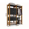 Closet para Quarto Toronto Carvalho - Preto - 2