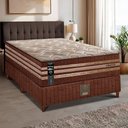 Ver imagem 1 de Cama Box Solteiro Colchão + Box 88x188x76 com Espuma Látex Robust Gel 220 Caramelo Cama Inbox