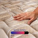 Ver imagem 3 de Cama Box Solteiro Colchão + Box 88x188x76 com Espuma Látex Robust Gel 220 Caramelo Cama Inbox