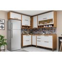 Ver imagem 1 de Cozinha Completa Syrah 7 Peças (4aéreos+3balcões) C7p85 Amendoa/branco - Ronipa