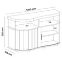 Ver imagem 3 de Buffet Porta de Correr 120 Cm 4736 Cinamomo Off White Arly
