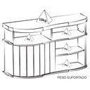 Ver imagem 4 de Buffet Porta de Correr 120 Cm 4736 Cinamomo Off White Arly