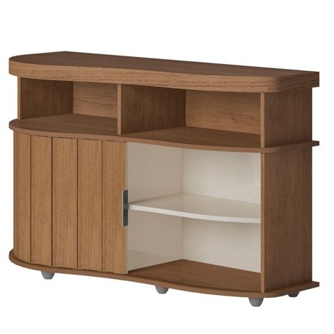 Buffet Porta de Correr 120 Cm 4736 Cinamomo Off White Arly