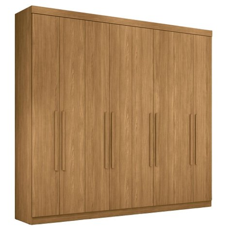 Guarda Roupa Casal Master New 8 Portas e 4 Gavetas Cinamomo - Santos Andirá