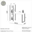 Ver imagem 5 de Mesa para Escritório 5 Prateleiras Industrial Freijó/preto - Dalla Costa