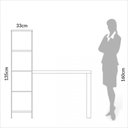 Ver imagem 6 de Mesa para Escritório 5 Prateleiras Industrial Freijó/preto - Dalla Costa