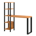 Ver imagem 2 de Mesa para Escritório 5 Prateleiras Industrial Freijó/preto - Dalla Costa