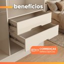 Ver imagem 7 de Guarda Roupas Casal 6 Portas Reflecta com LED 4 Gavetas Mavie