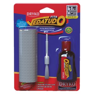 Manta Fita Asfaltica Auto Adesiva Dryko 10cm X 1m Cinza Primer