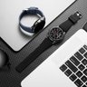 Lerobo 2 Pulseiras Silicone 22mm Compatível Galaxy Watch 3/46mm/gear S3 (preto/azul) - 8