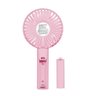 Mini Ventilador Mão Portátil 3 Velocidade Recarregável Rosa - 1