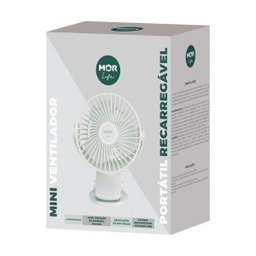 Mini Ventilador Portátil Compacto 360 USB e Prendedor - Mor - 1