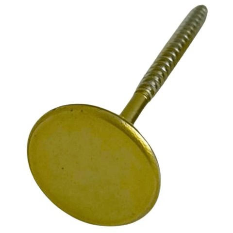 Cabide de Parede Aço Carbono 3cm Dourado Duler Gancho Multiuso Espelho Chave com Bucha 6mm